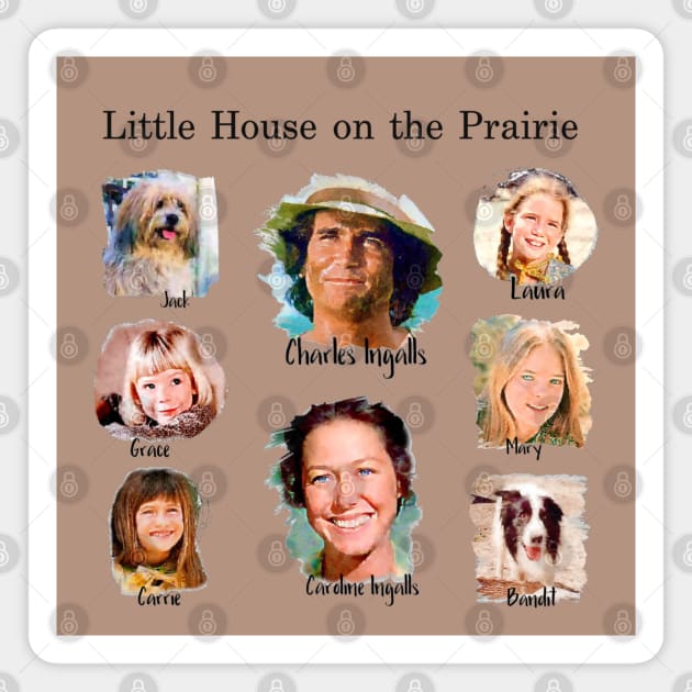 Laura Ingalls Wilder Family Magnet by Neicey